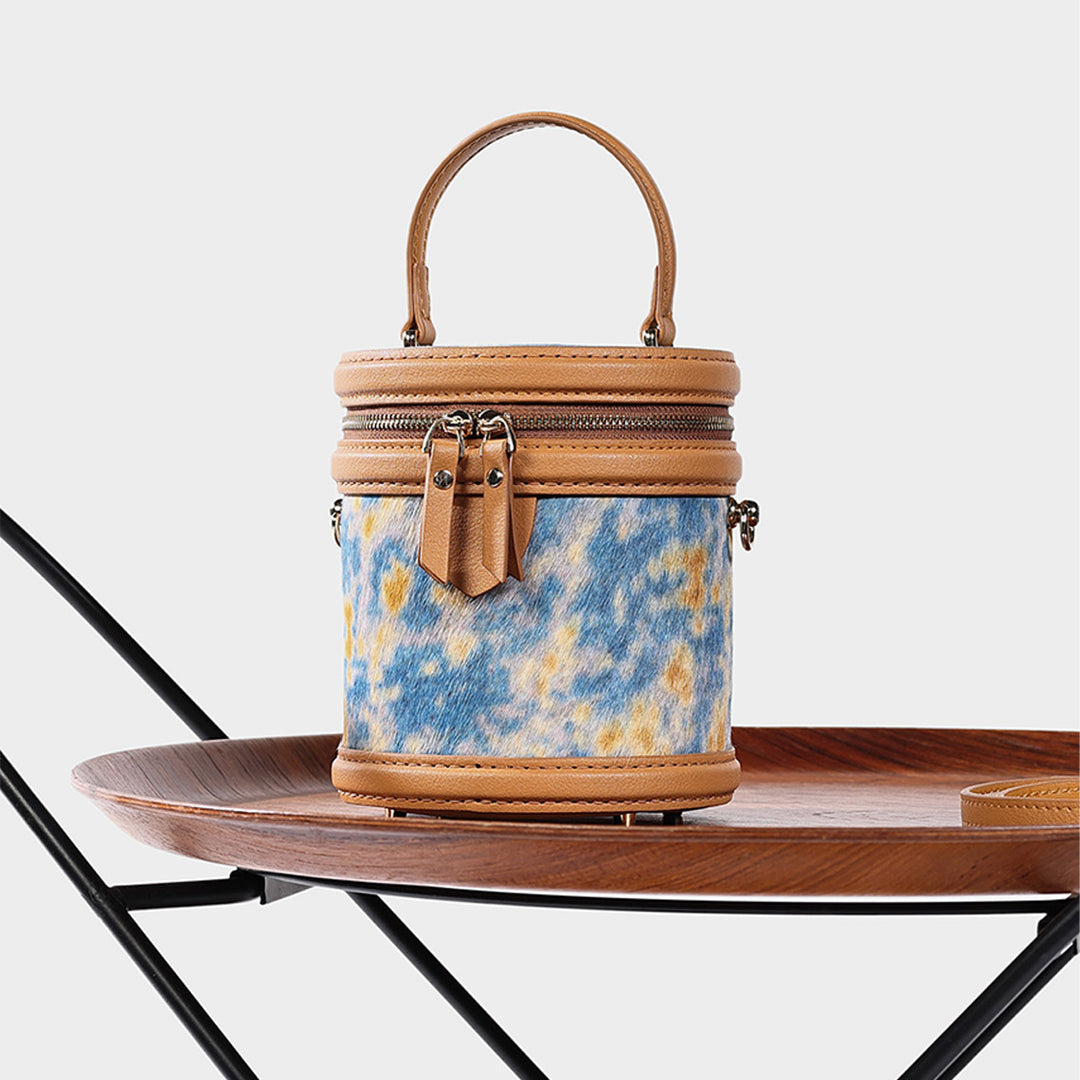 Brown leather handbag | make leather bags with popsewing kits