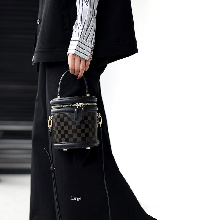 Black Leather Bucket Bag | DIY Handmade Bags for Women - POPSEWING®