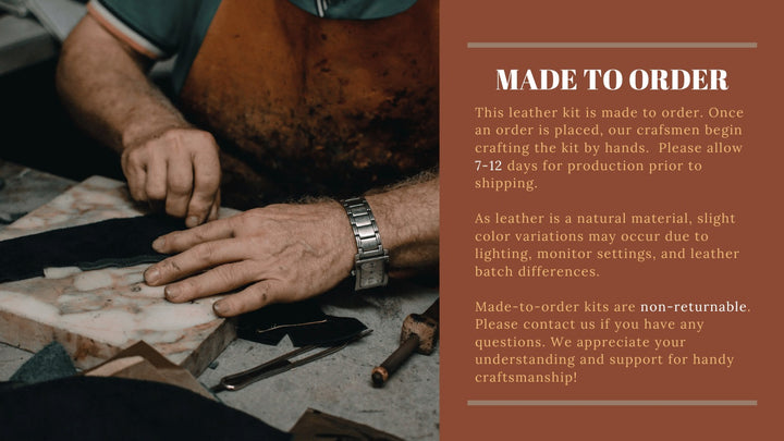 POPSEWING® Full Grain Leather New Garden Party Handbag - Advanced DIY Kits