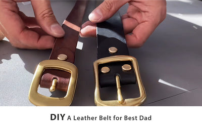 How to DIY A Leather Belt for the Best Dad? | Gift Ideas for Fathers 2023!