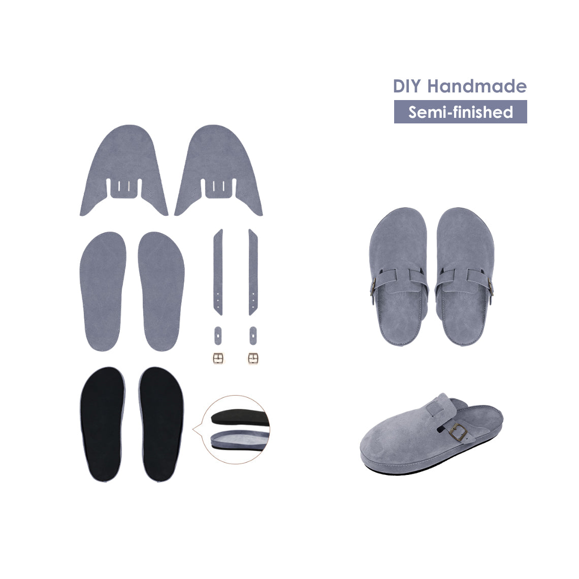 DIY Clog Making Kit | Handmade Leather Clog Slippers - POPSEWING®