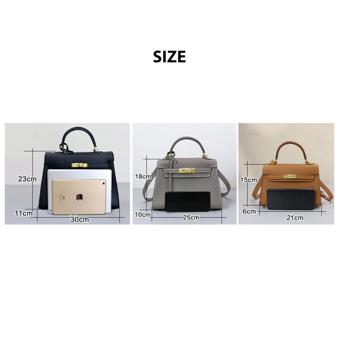 POPSEWING® Top Grain Leather Large Kelli Bag DIY Kit