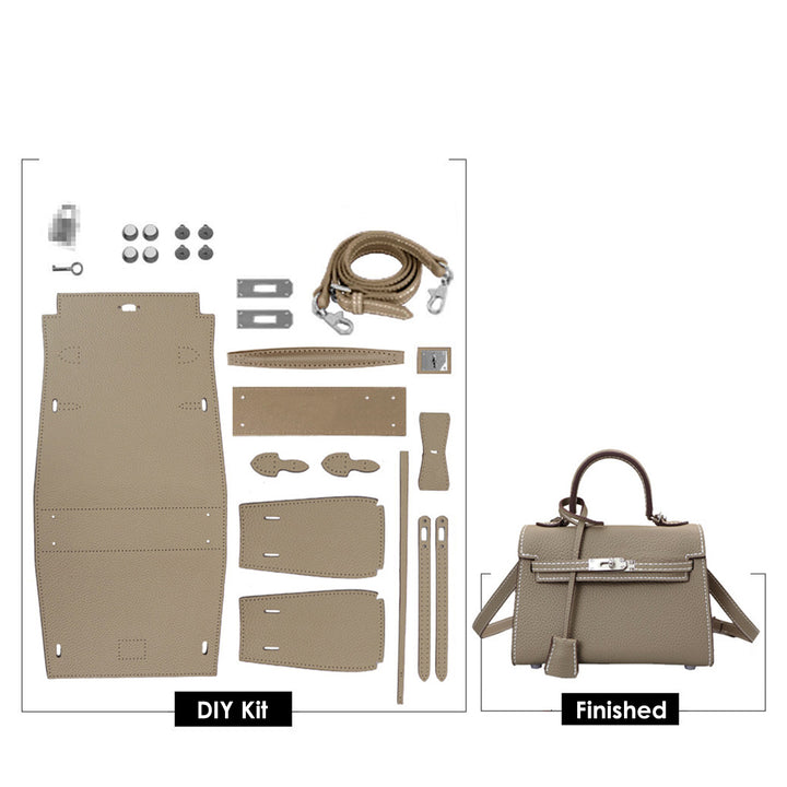 POPSEWING® Top Grain Leather Large Kelli Bag DIY Kit