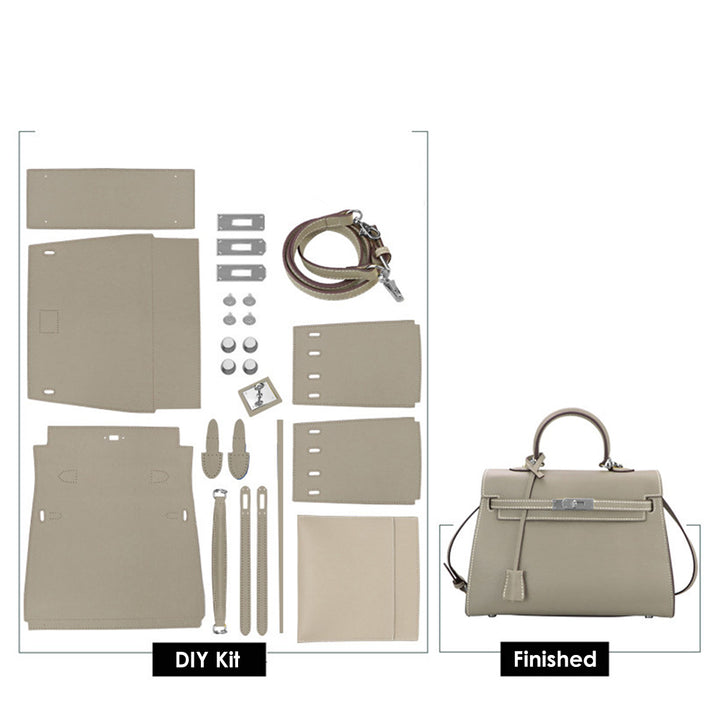POPSEWING® Top Grain Leather Large Kelli Bag DIY Kit
