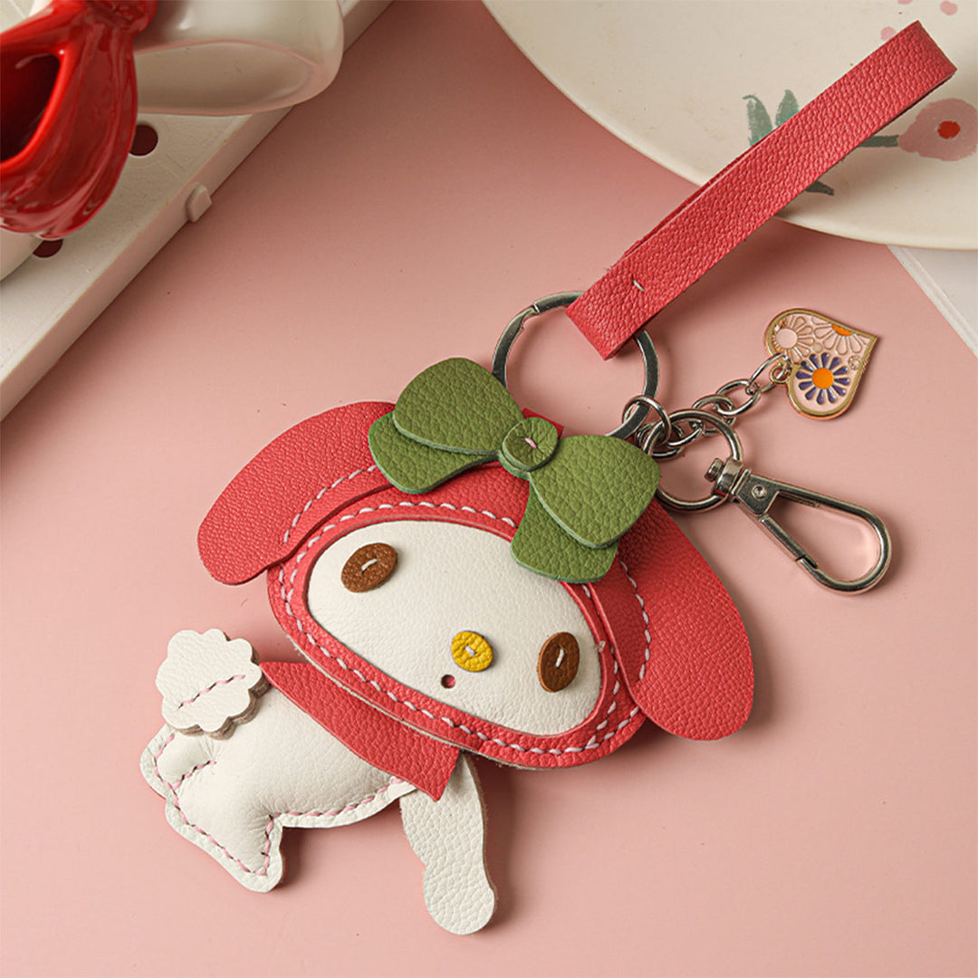 Cute Melody Design Leather Keychain | Make Your Own Purse Keychain at Home - POPSEWING®