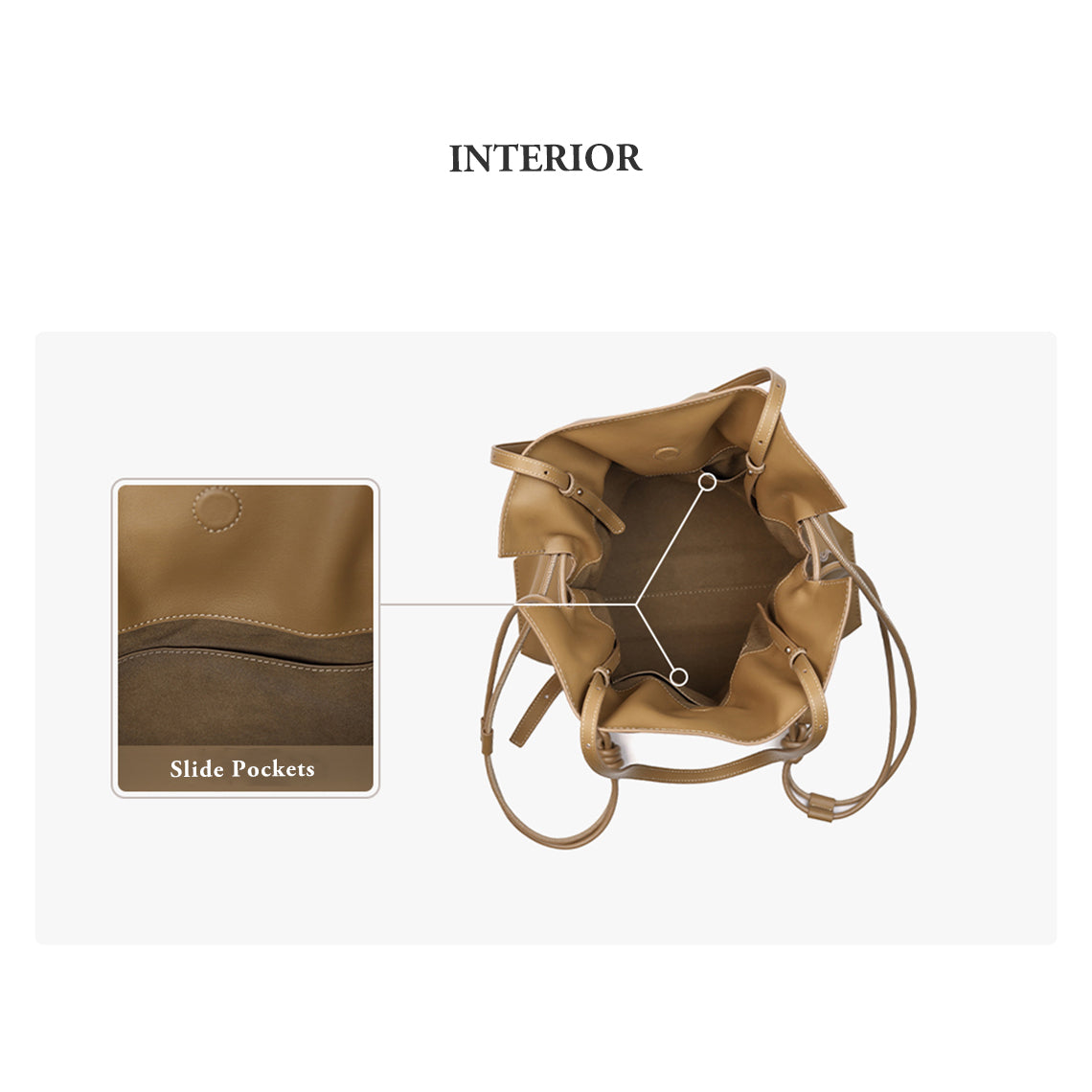 DIY Leather Drawstring Bag Interior