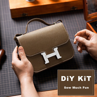 POPSEWING® Leather Square Tofu Crossbody Constance Bag DIY Kit