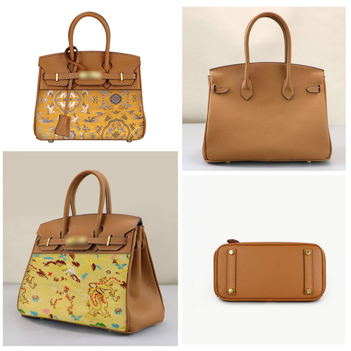 POPSEWING® Top Grain Leather Dustbag Recycle Platinum Bag DIY Kit