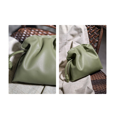 Green Leather Handbag for Women | Hand sewing Leather Bags - POPSEWING®