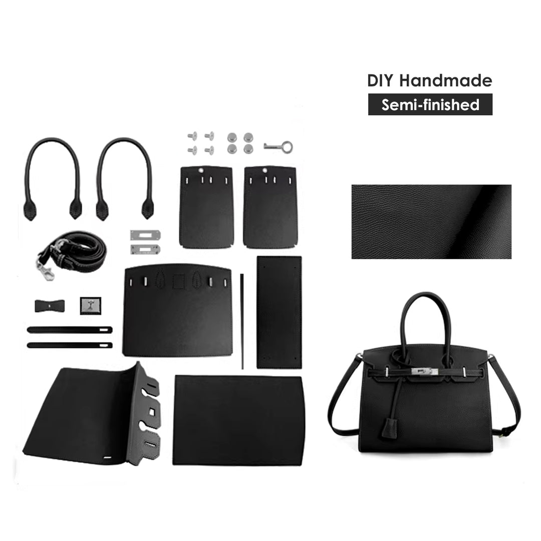 Black designer bag | Make your own designer leather bag with POPSEWING