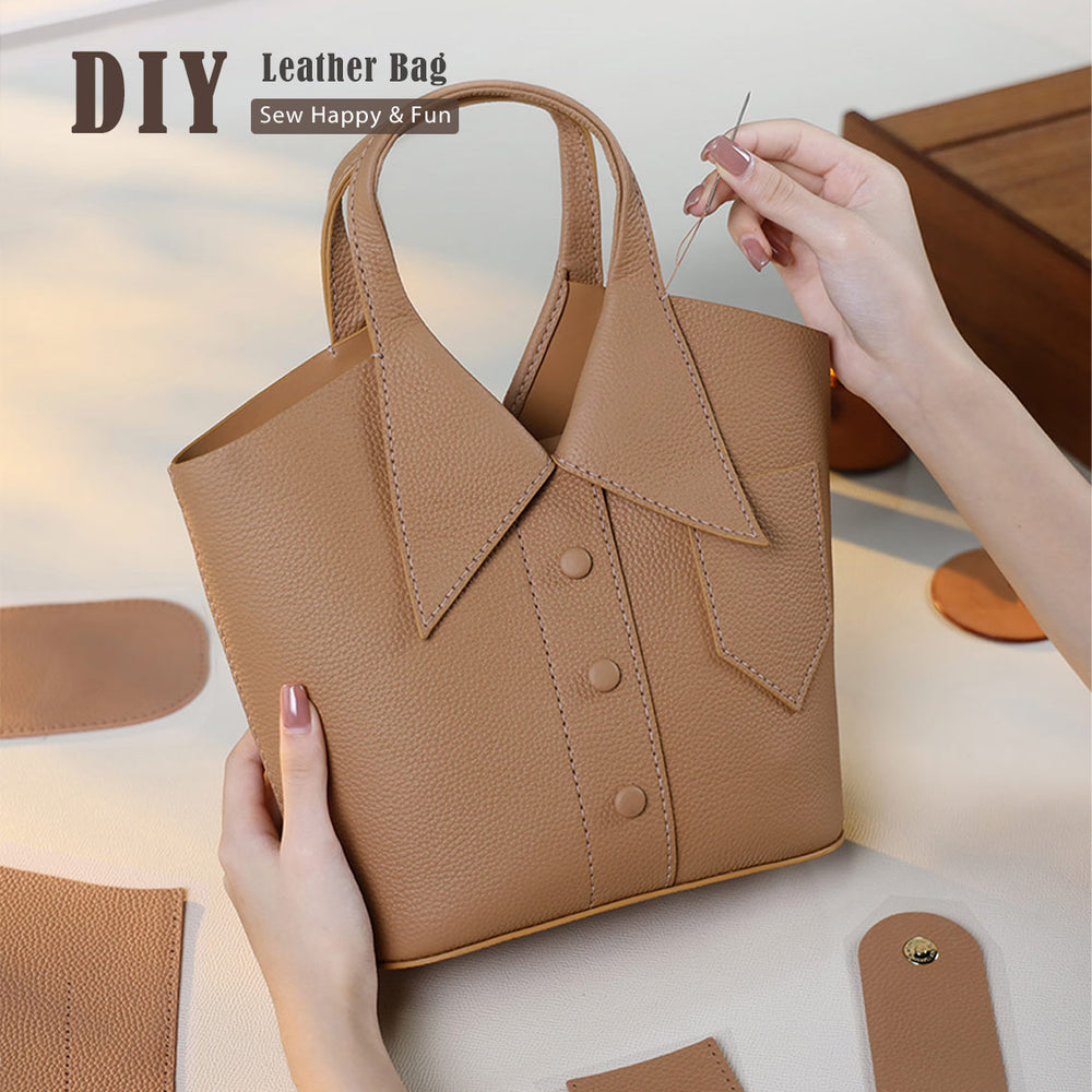 DIY Handbag Kit | Easy Leather Bag Sewing Project for Beginners - POPSEWING®