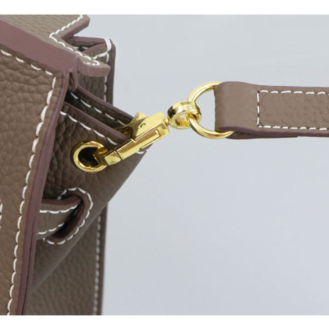 POPSEWING® Top Grain Leather Sellier Platinum Bag DIY Kit