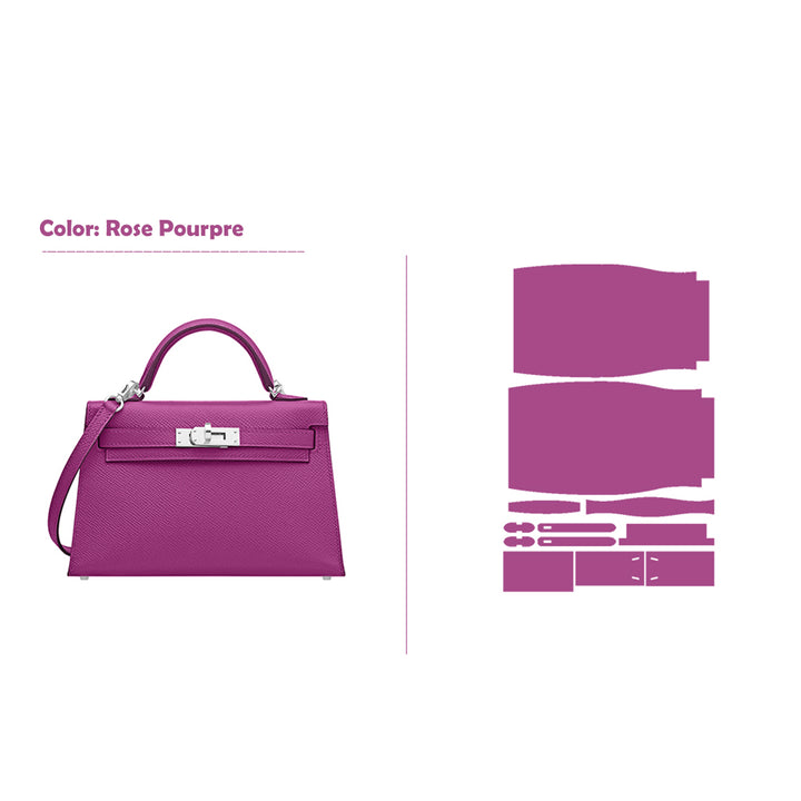 POPSEWING® Full Grain Leather Mini Kylie Handbag - Advanced DIY Kit