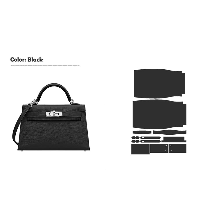 Epsom Mini Kelly Bag DIY Kit Leather Patterns | Advanced Leather Bag Making Project