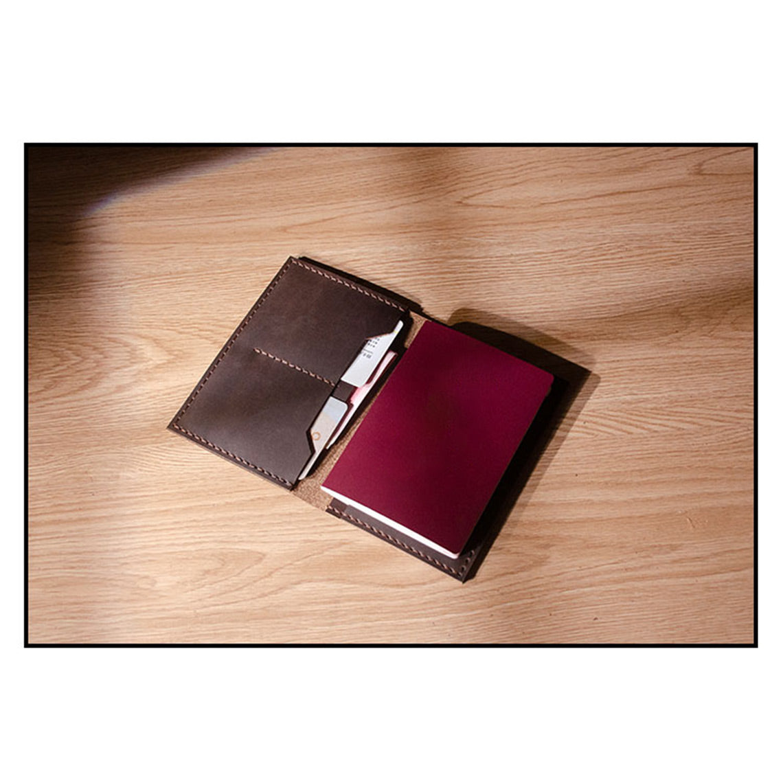 Travel Passport Wallet | DIY Leather Wallet Kit - POPSEWING®