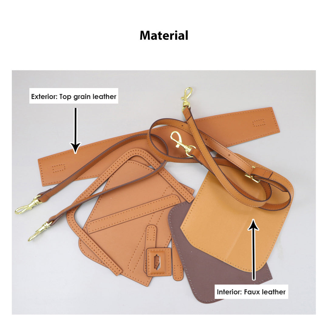 POPSEWING® Leather Dustbag Recycle Saddle Bag DIY Kit