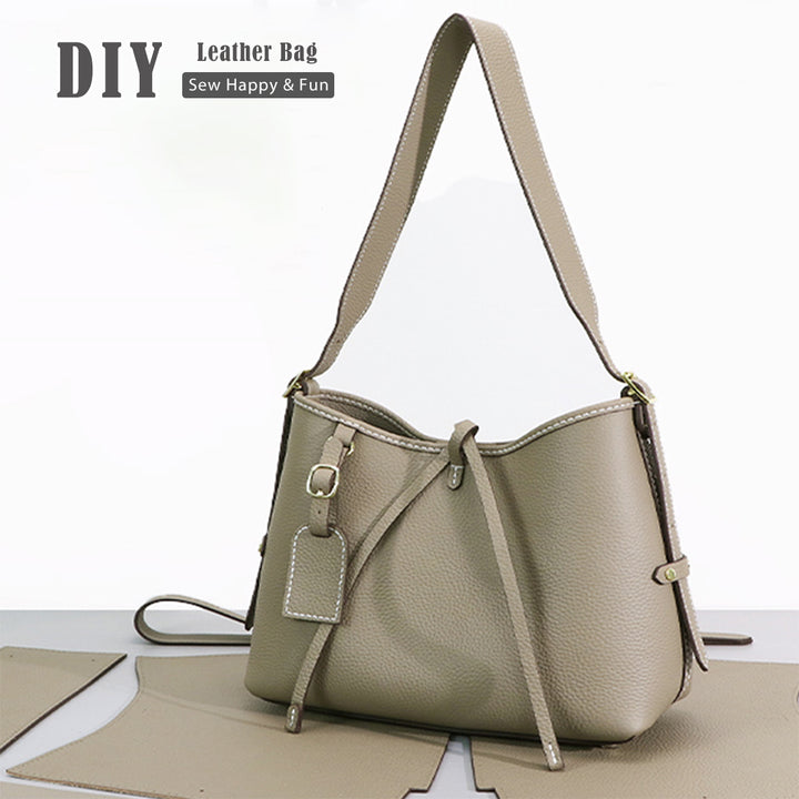 POPSEWING® Top Grain Leather Inspired Carry Shoulder Bag DIY Kit