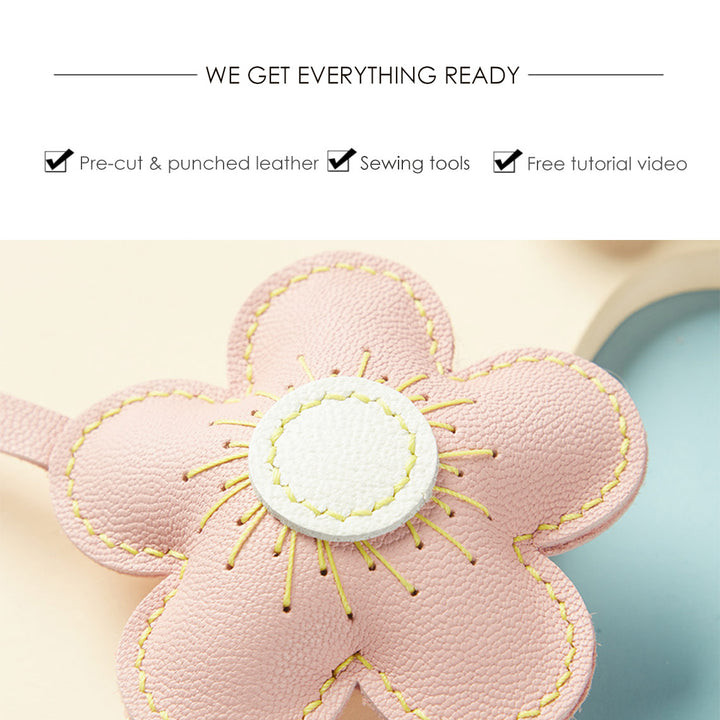 POPSEWING® Sheep Leather Flowers Charm DIY Kits