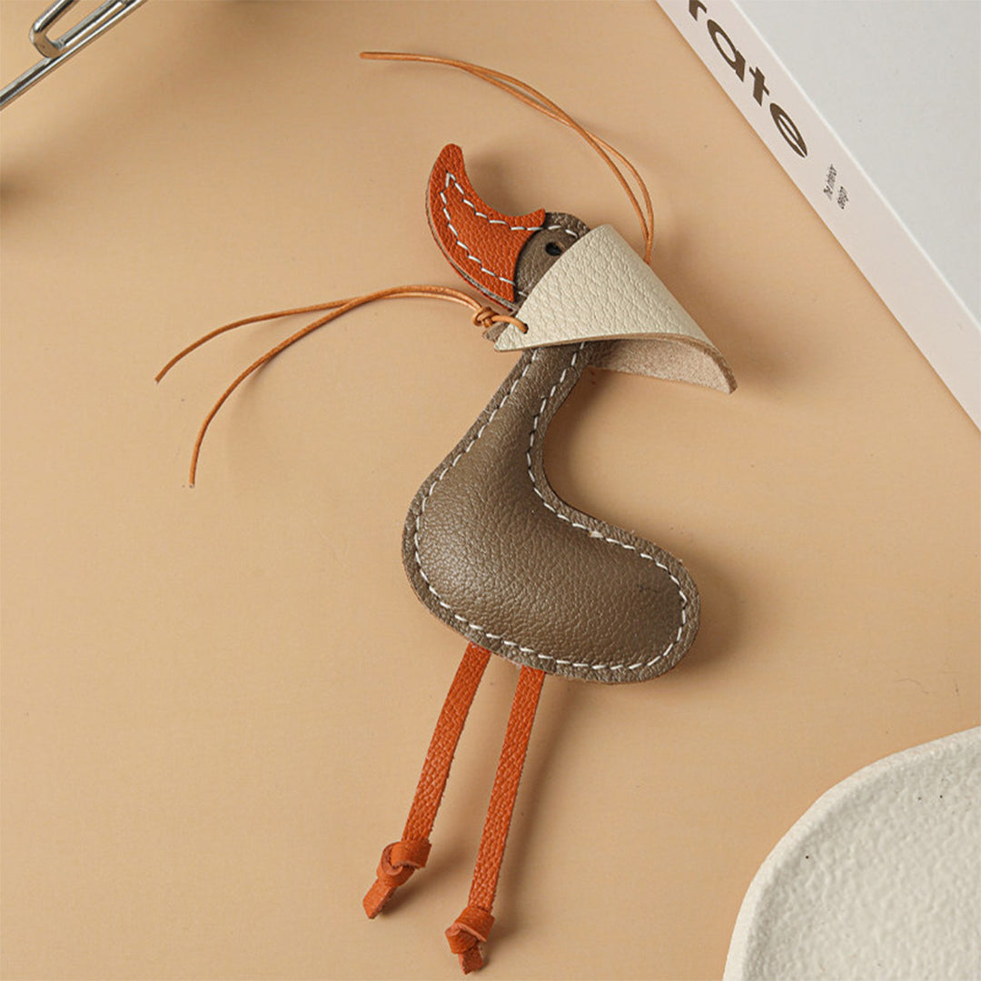 Leather handbag charms | Adorable birds bag charm