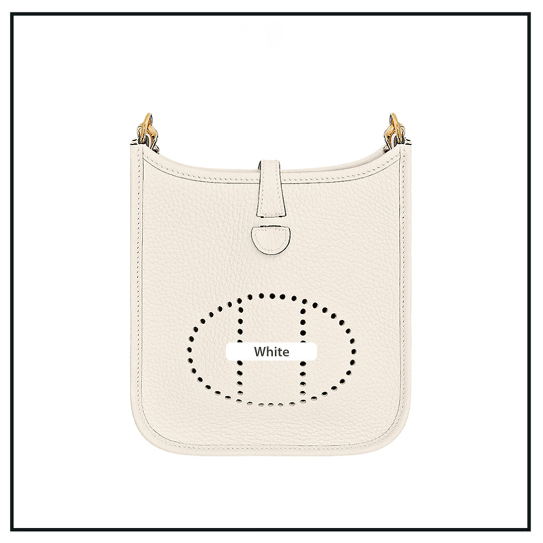 White Evelyne Bag | DIY Hermes Bag Leather Kit - Mini Size | POPSEWING®