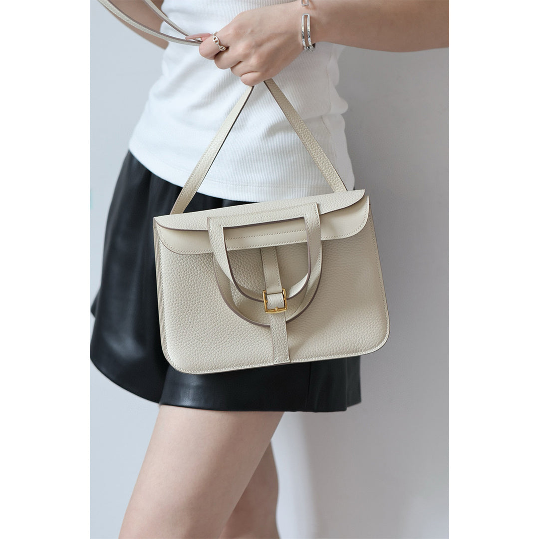 Handmade Leather Classic Horseshoe Bag for Women