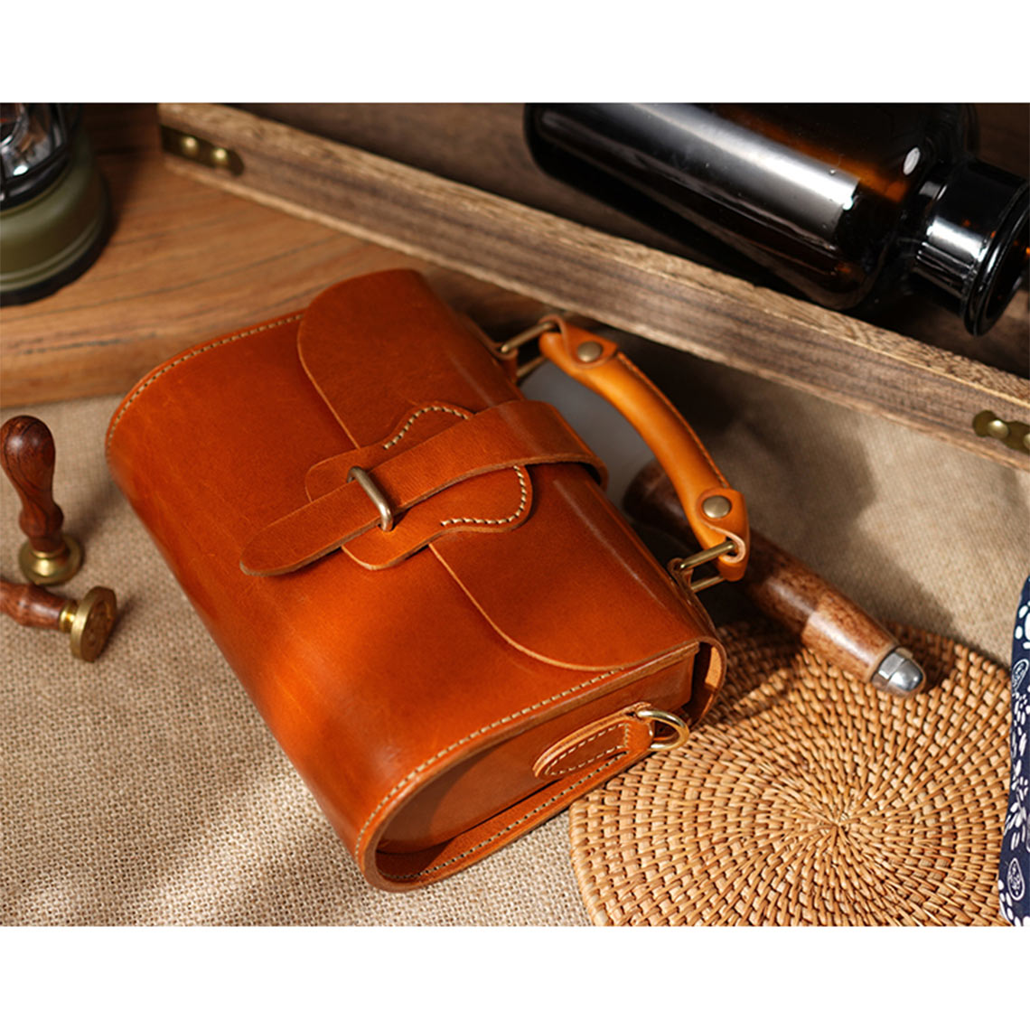 Brown Leather Handbag DIY Making | DIY Purse Kit