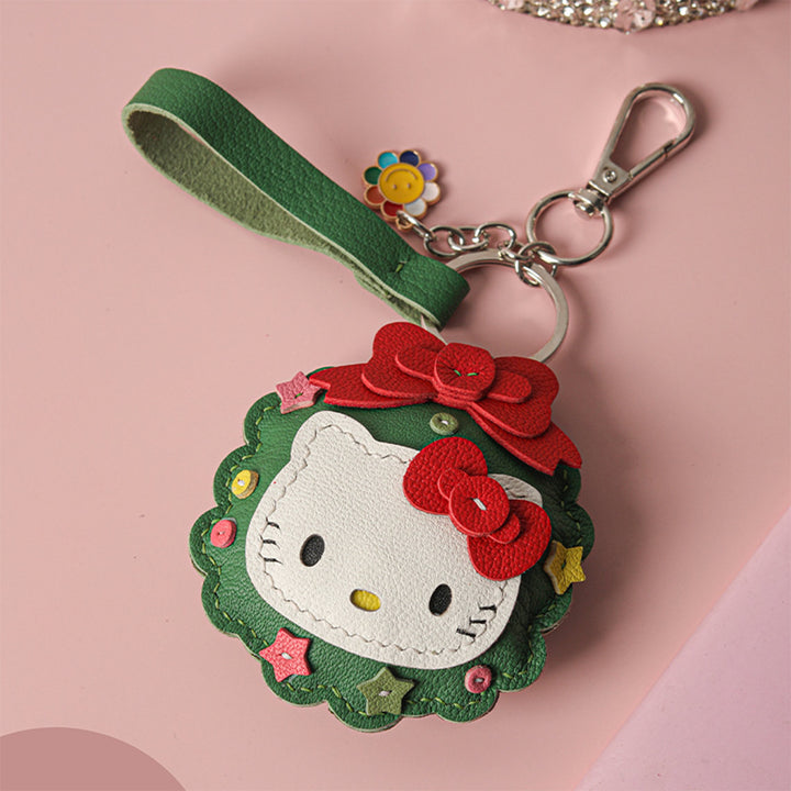 POPSEWING® Sheep Leather Christmas Vibe Kitty Keychain DIY Kit