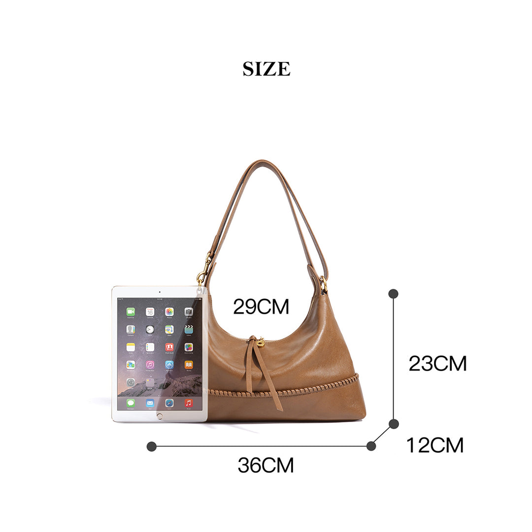 Leather Women Hobo Shoulder Bag