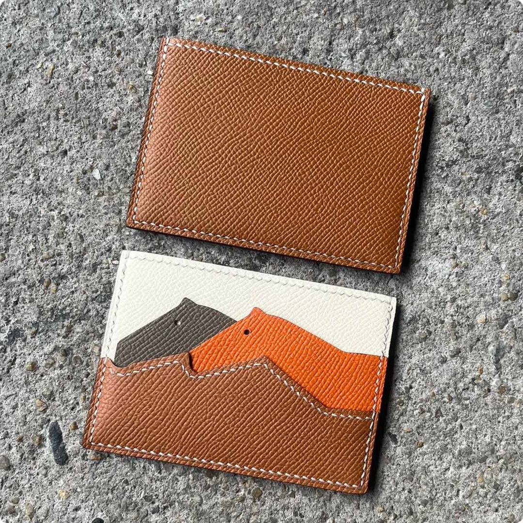 DIY Chevaux Card Holder Kit | Make Your Own Leather Card Wallet - POPSEWING®