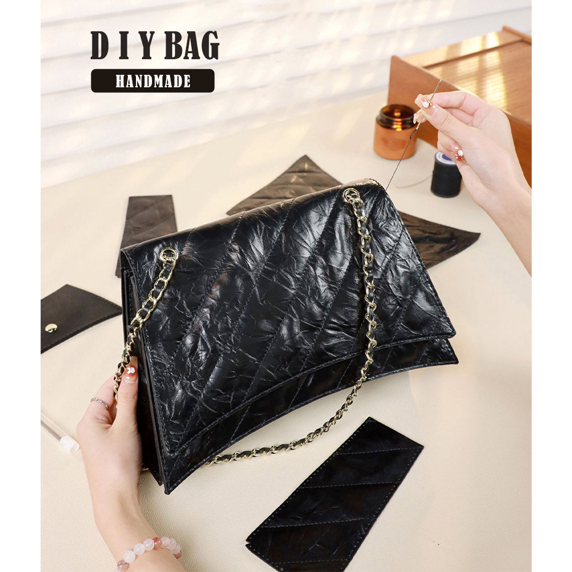 DIY Leather Bag Kit | How to Make a Leather Bag - POPSEWING® DIY Kits