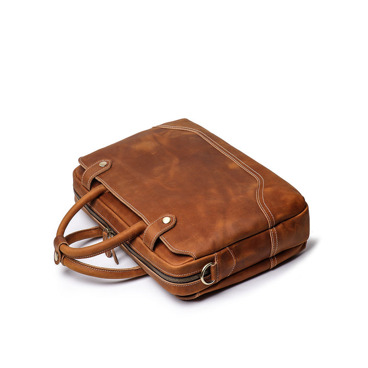 Mens briefcase | Leather computer bag for men