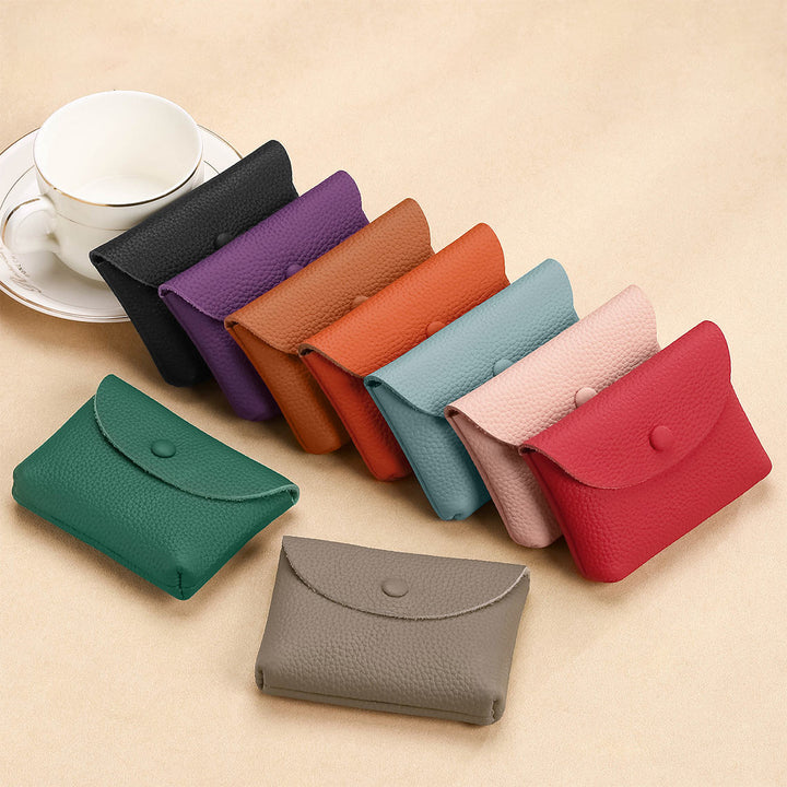 Top Grain Leather Simple Coin Wallet