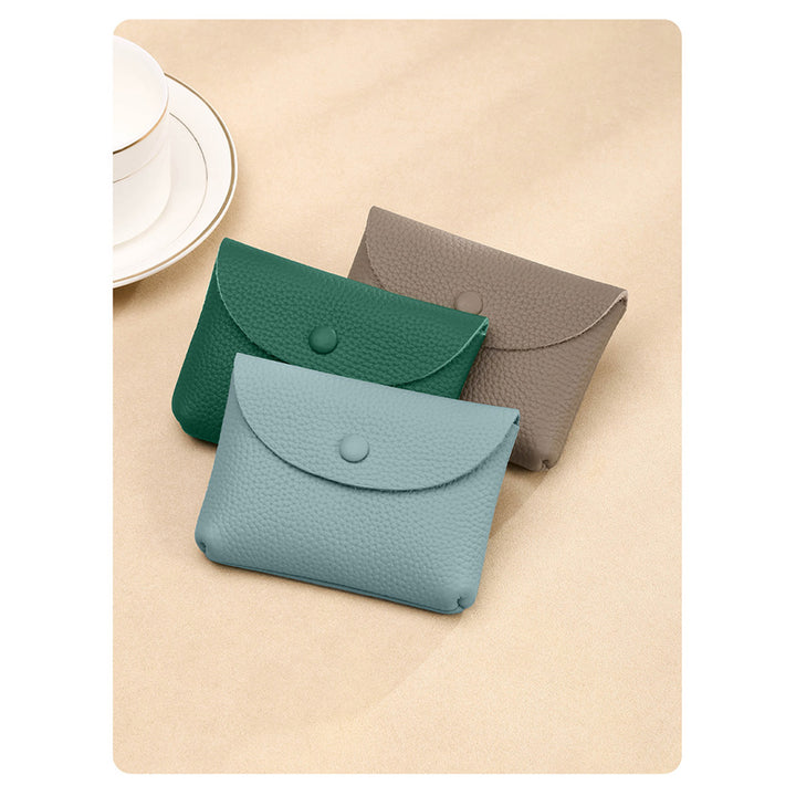 Top Grain Leather Simple Coin Wallet