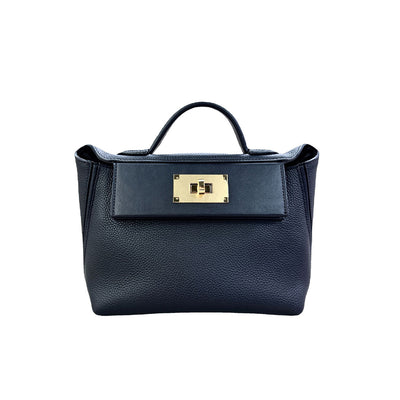 Inspired Designer Handbag | Genuine Leather Crossbody Handbag Black - POPSEWING®