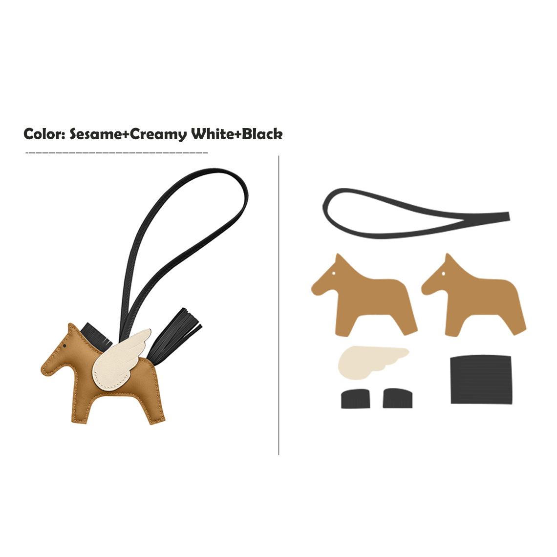 POPSEWING® Sheep Leather Flying Horse Charm DIY Kits