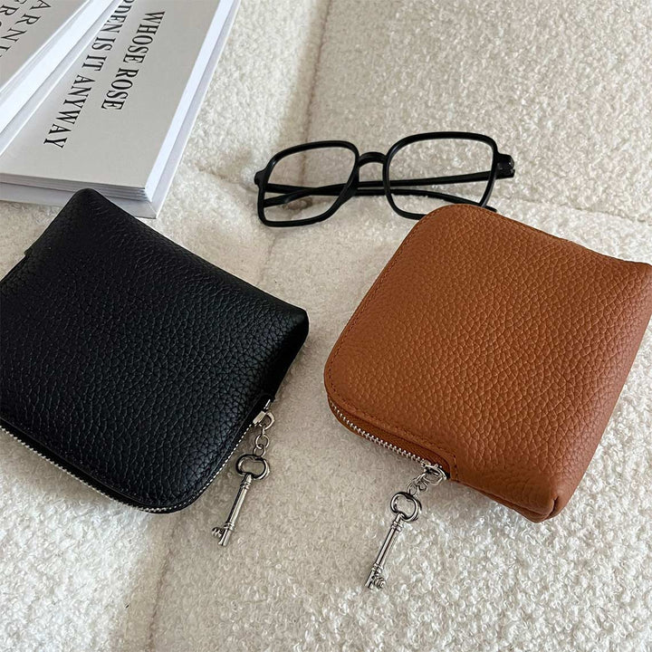 Top Grain Leather Small Jewelry Purse