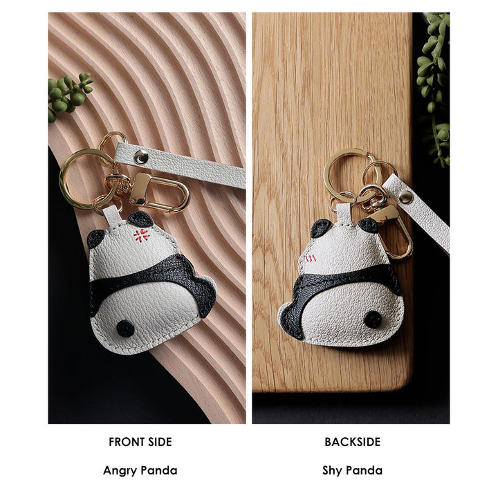 POPSEWING® Sheep Leather Cute Angry Panda Charm DIY Kit