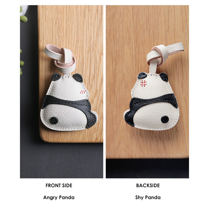POPSEWING® Sheep Leather Cute Angry Panda Charm DIY Kit