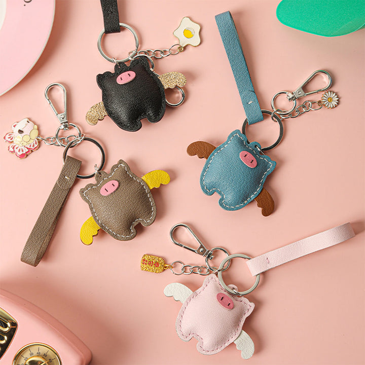 POPSEWING® Sheep Leather Piglet Keychain DIY Kit