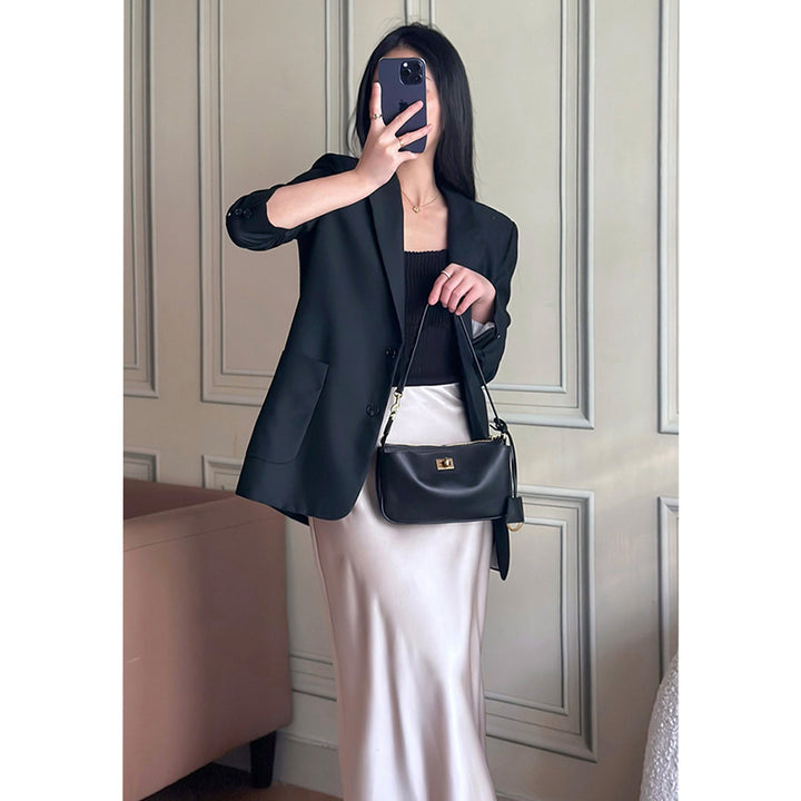 Top Grain Leather Inspired Rode Shoulder Bag
