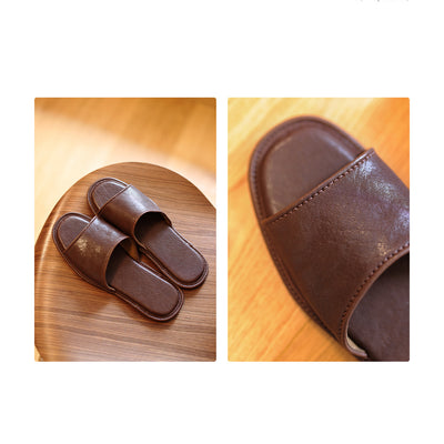 DIY Handmade Leather Slippers for Home - POPSEWING®