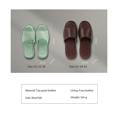 Handmade Leather Slippers Sizes