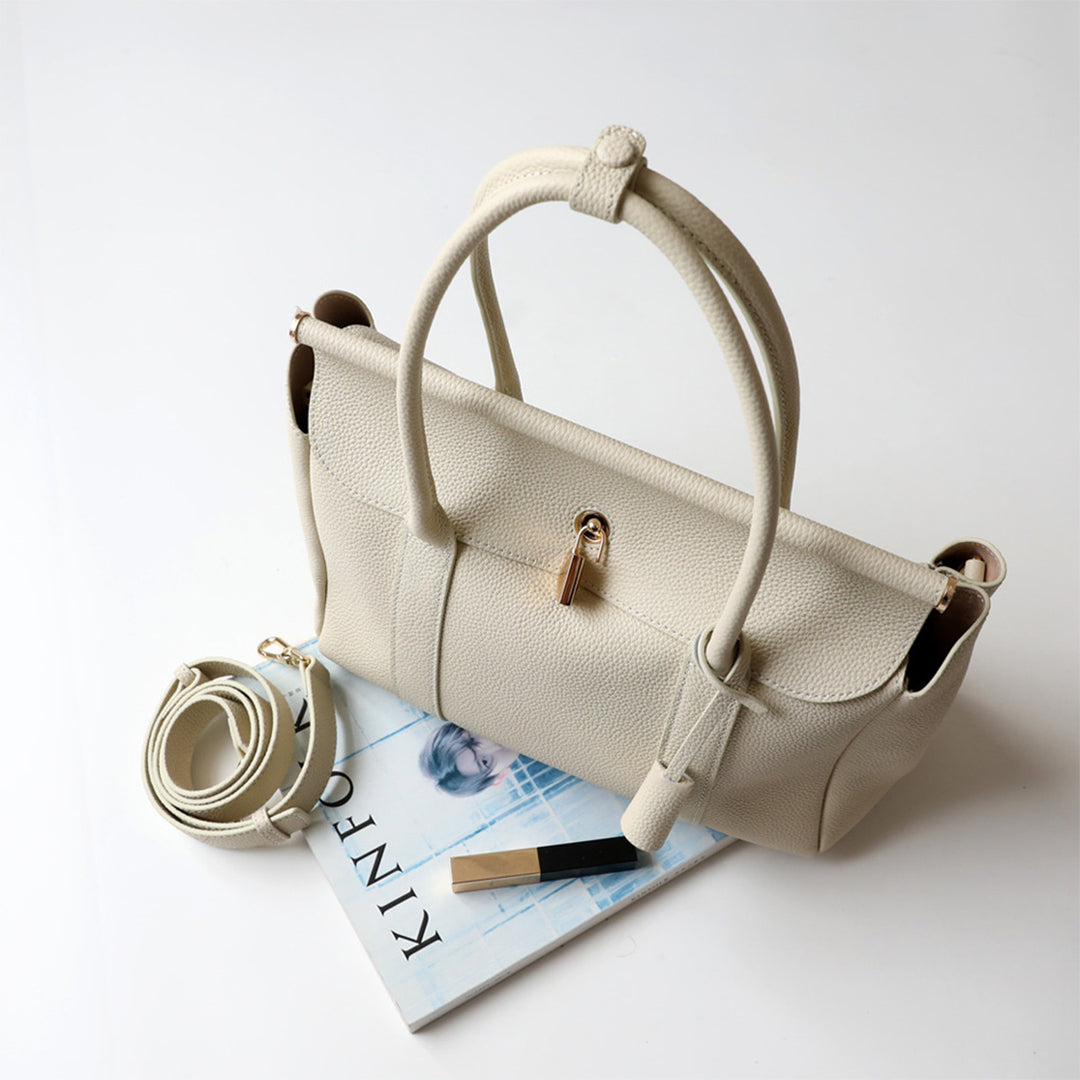 Top Grain Leather Women Work Handbag