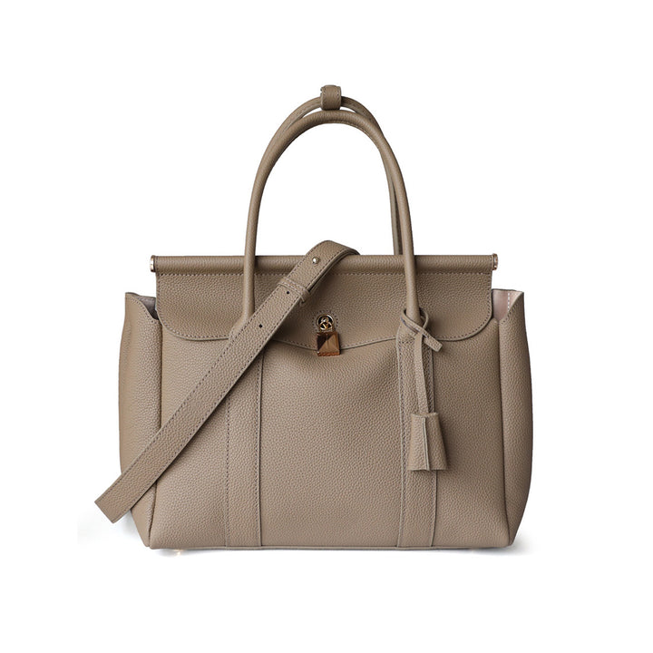 Top Grain Leather Women Work Handbag