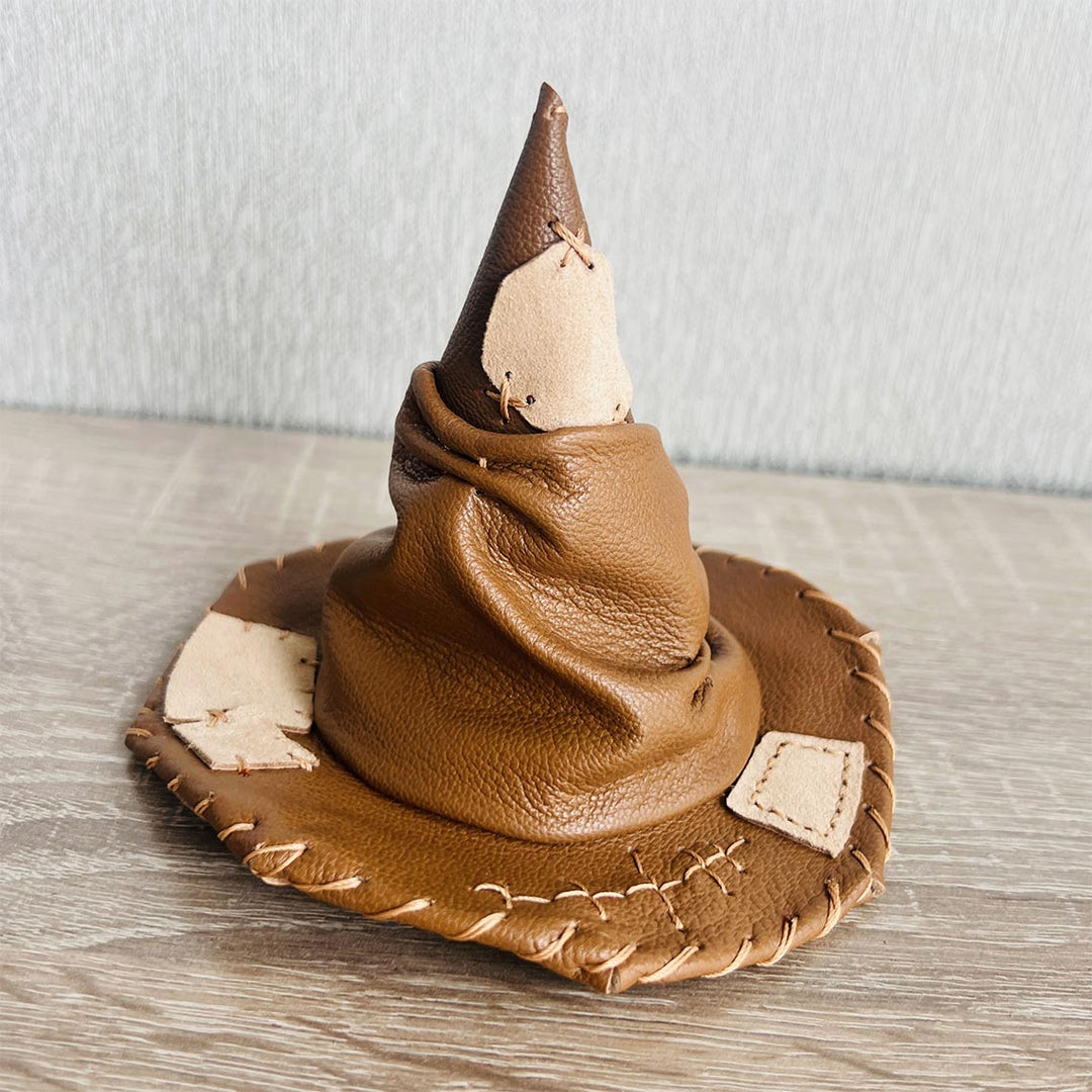 Leather Sorting Hat | Small handmade leather crafts
