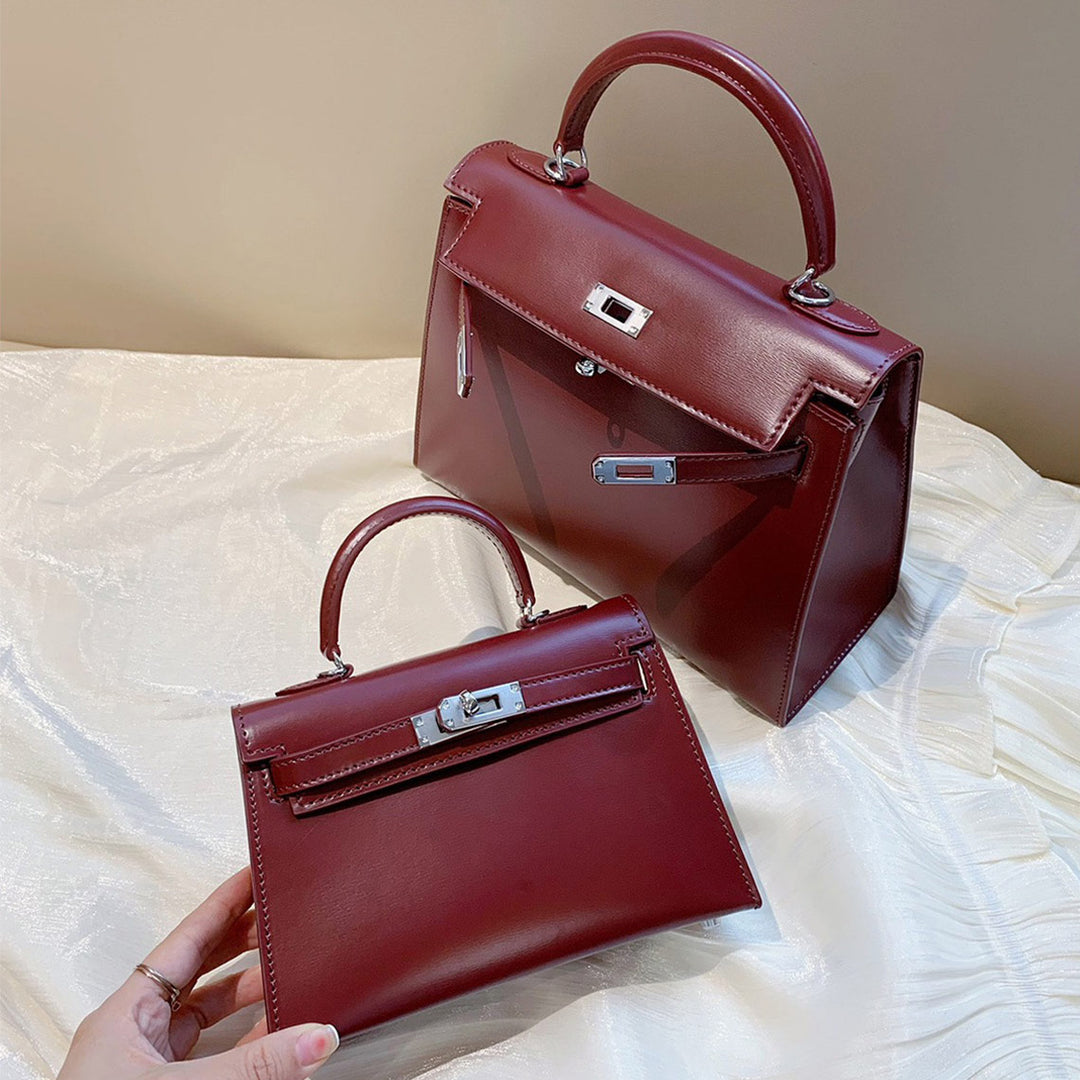 Top Grain Leather Inspired Mini Sellier Kelly Bag