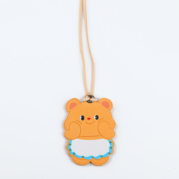 POPSEWING® Vegetable Tanned Leather Cute Bear Charm