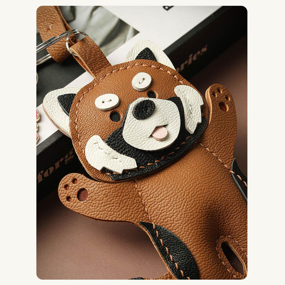 POPSEWING® Leather Raccoon Keychain Charm DIY Kit