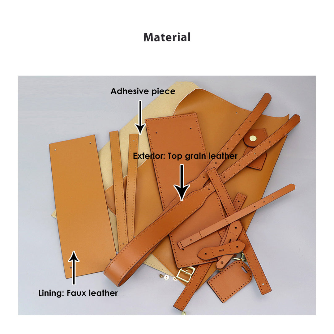 Real Leather Patterns for DIY Bag Making | Leather Projects for Beginners - POPSEWING®