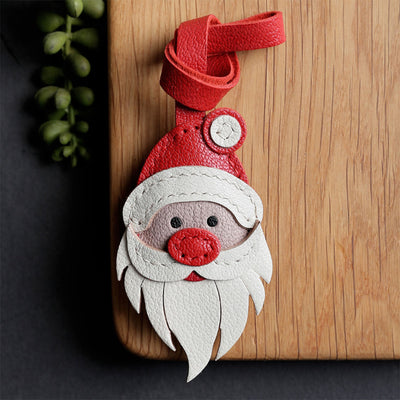 Christmas Leather Charm DIY | Cute Santa Claus Charm - POPSEWING®